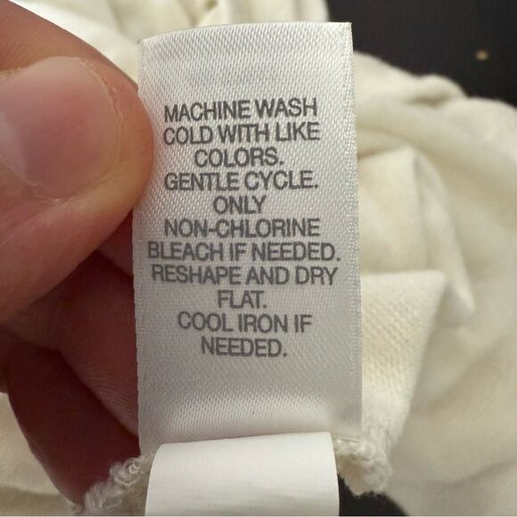 J Jill Wearever Cardigan M Cream Open Front Sleeveless Summer Beach Minimalist - Picture 9 of 11